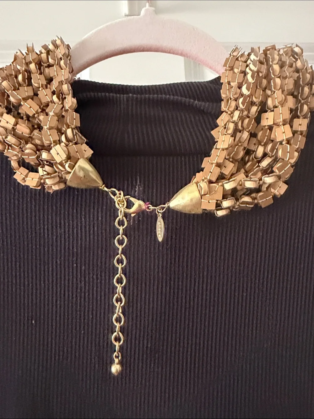 Chico  Gold Multi-Strand Bead Necklace